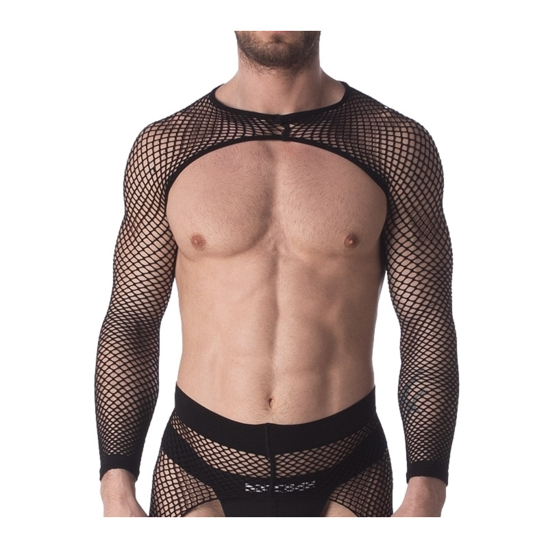 Barcode Berlin Harnais avec Manches Filet Poggio Noir